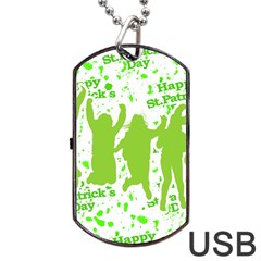 Saint Patrick Motif Dog Tag Usb Flash (two Sides) by dflcprints