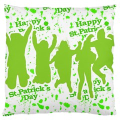 Saint Patrick Motif Large Cushion Case (one Side) by dflcprints