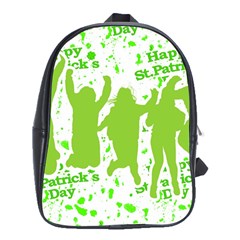 Saint Patrick Motif School Bags (xl)  by dflcprints