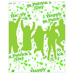 Saint Patrick Motif Drawstring Bag (small) by dflcprints