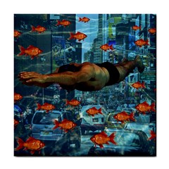 Urban Swimmers   Tile Coasters by Valentinaart