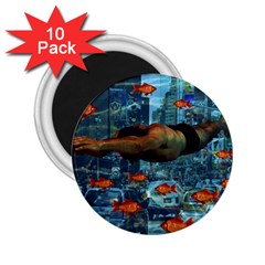 Urban Swimmers   2 25  Magnets (10 Pack)  by Valentinaart