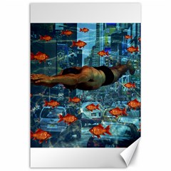 Urban Swimmers   Canvas 24  X 36 