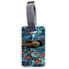 Urban Swimmers   Luggage Tags (one Side)  by Valentinaart