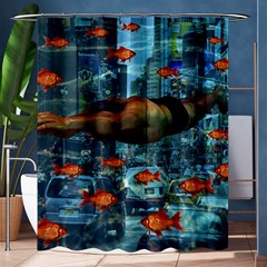 Urban Swimmers   Shower Curtain 60  X 72  (medium) 