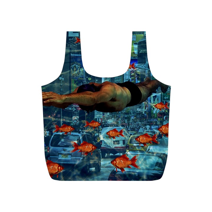 Urban swimmers   Full Print Recycle Bags (S) 