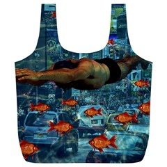 Urban Swimmers   Full Print Recycle Bags (l) 