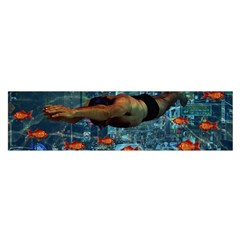 Urban Swimmers   Satin Scarf (oblong) by Valentinaart