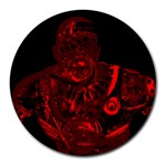 Warrior - red Round Mousepads Front