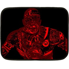 Warrior - red Double Sided Fleece Blanket (Mini) 