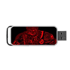 Warrior - Red Portable Usb Flash (two Sides) by Valentinaart