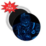 Warrior - Blue 2.25  Magnets (10 pack)  Front