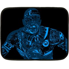 Warrior - Blue Double Sided Fleece Blanket (mini) 