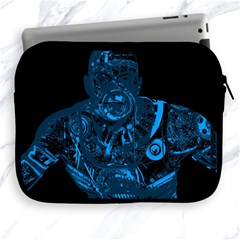 Warrior - Blue Apple Ipad 2/3/4 Zipper Cases by Valentinaart