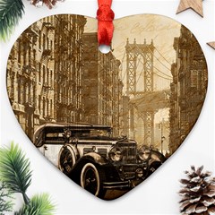 Vintage Old car Ornament (Heart)