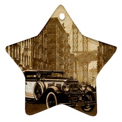 Vintage Old Car Ornament (star)