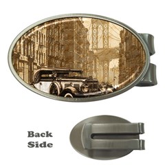 Vintage Old Car Money Clips (oval)  by Valentinaart