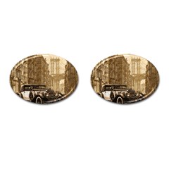 Vintage Old car Cufflinks (Oval)