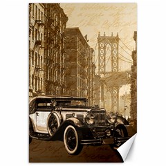 Vintage Old car Canvas 20  x 30  