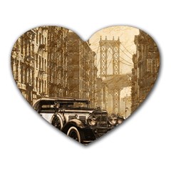 Vintage Old Car Heart Mousepads by Valentinaart