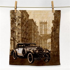 Vintage Old Car Face Towel by Valentinaart