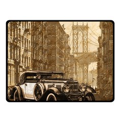 Vintage Old car Fleece Blanket (Small)