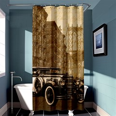 Vintage Old car Shower Curtain 36  x 72  (Stall) 