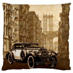 Vintage Old car Large Cushion Case (Two Sides)