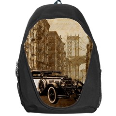 Vintage Old Car Backpack Bag by Valentinaart