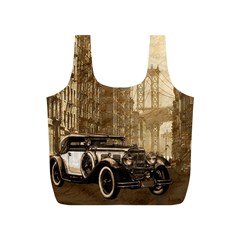 Vintage Old car Full Print Recycle Bags (S) 