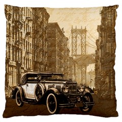 Vintage Old Car Large Flano Cushion Case (two Sides) by Valentinaart