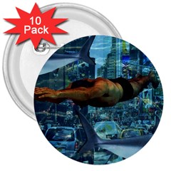 Urban swimmers   3  Buttons (10 pack) 