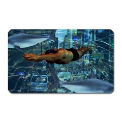 Urban swimmers   Magnet (Rectangular)