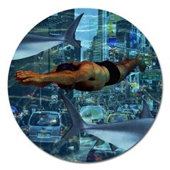 Urban swimmers   Magnet 5  (Round)