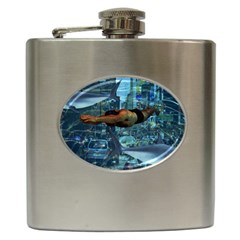 Urban swimmers   Hip Flask (6 oz)