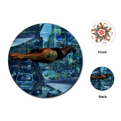 Urban swimmers   Playing Cards (Round) 