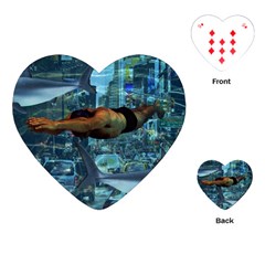 Urban swimmers   Playing Cards (Heart) 