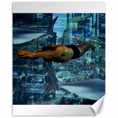 Urban swimmers   Canvas 16  x 20  