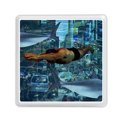 Urban swimmers   Memory Card Reader (Square) 