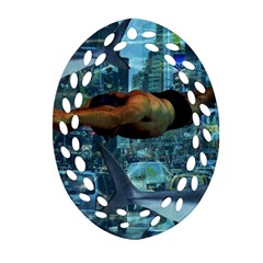 Urban swimmers   Ornament (Oval Filigree)