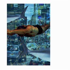 Urban swimmers   Large Garden Flag (Two Sides)