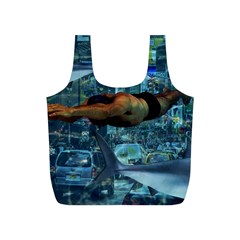 Urban swimmers   Full Print Recycle Bags (S) 