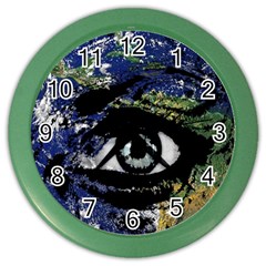 Mother Earth  Color Wall Clocks by Valentinaart