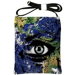 Mother Earth  Shoulder Sling Bags by Valentinaart