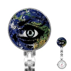 Mother Earth  Stainless Steel Nurses Watch by Valentinaart