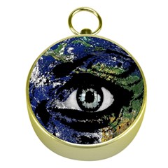 Mother Earth  Gold Compasses by Valentinaart