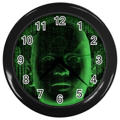 Code  Wall Clocks (black) by Valentinaart