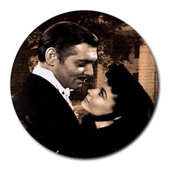 Gone With The Wind Round Mousepads by Valentinaart