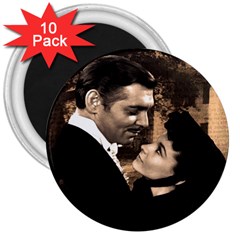 Gone With The Wind 3  Magnets (10 Pack)  by Valentinaart