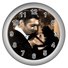 Gone With The Wind Wall Clocks (silver)  by Valentinaart